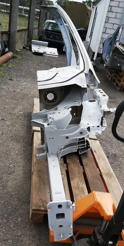 Karosserieseitenteil links A/B komplett mit Längsträger, Glas und Kotflügel Tesla Modell X 1069415-S0-E