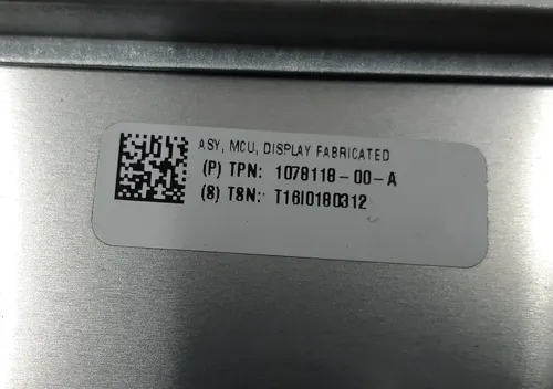 1 带触摸屏和控制板组件的显示器 Tesla Model X S REST 1078118-00-A