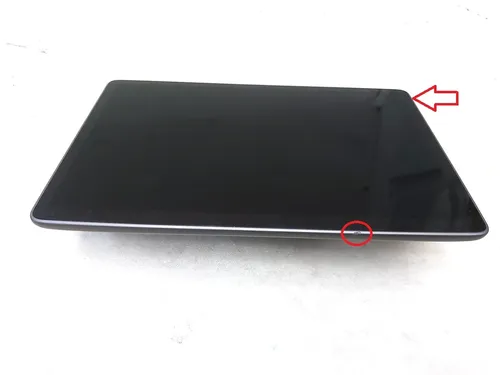 Tangcrin-displayet med skader på skærmen på skærmen, Air Bubbles Tesla Model 3, Model Y 1089543-00-H