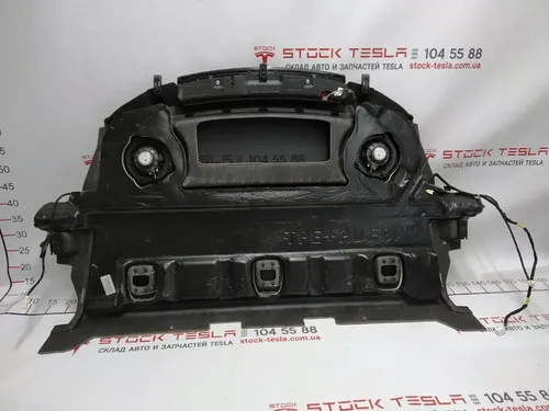 2 Полиця багажного відсіку верхня в зборі з динаміками, проводкою, шумоізоляцією та стоп ліхтарем Tesla model 3 1128021-00-E