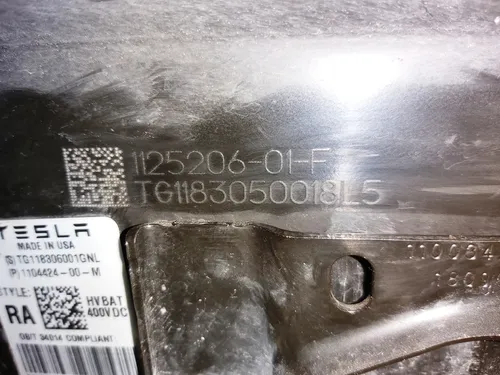 Clădirea bateriei principale Baterie Lungă TESLA Model 3 1104424-00-M