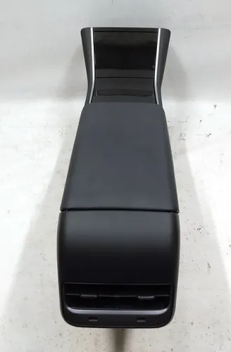 Mittelkonsolen-Armlehne Schwarz Getränkehalter Kunststoff Schwarz ohne hintere obere Abdeckung und Matte für Tesla Modell 3 Telefone 1087900-00-E