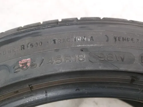 Pneumatika 235/45R18 98W Extra zátěž Michelin Primacy MXM4 T1 2,7 mm Data 47/20 Oprava Tesla Model 3 1234215-00-A