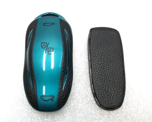 Housse de protection pour la clé (porte-clés) pour l'ouverture de la voiture VERT Tesla Model S, Model S REST, Model S février 2021, Model X, Model X mars 2021 1054132-95-G