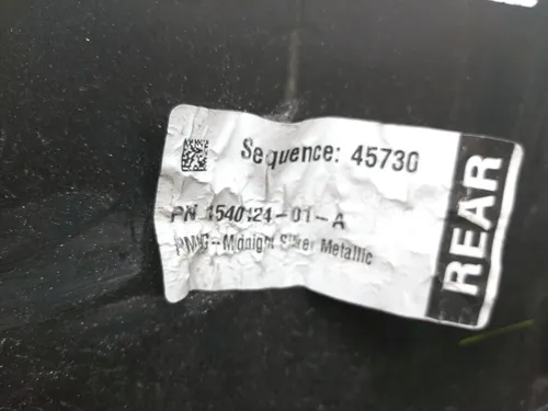 后保险杠午夜银金属- PMNG Tesla 型号 Y 1540124-01-A 1493735-S4-A
