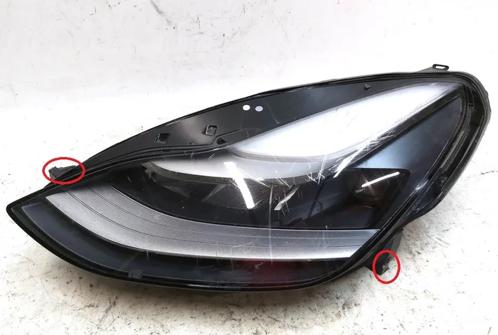 Фара головна ліва UP LEVEL GLOBAL (лінза) із пошкодженням Tesla model 3, model Y 1514952-00-E