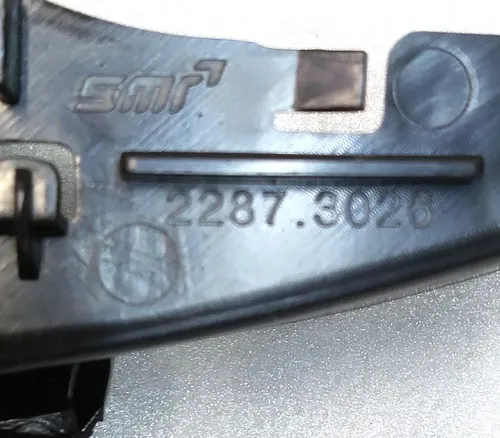 Cadre du boîtier du miroir droit externe 2287.3026 Tesla Model 3 1110778, 1592032-00-F