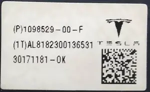 1 Unità di regolazione sedile conducente Tesla Model 3, Model Y 1098529-00-F