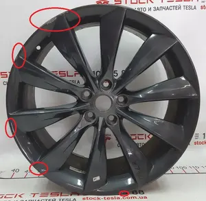 4 Колісний диск GREY TURBINE 21x8.5 J з пошкодженням Tesla model S 1054042-00-B