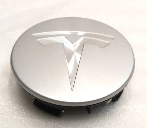 Hjulcenterkapsel 58mm SØLV (sæt med 4 stk.) Tesla alle modeller 6005879
