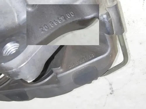 Pinça de freio traseira direita BREMBO (ITÁLIA) 20.8661.00 Tesla Model S, Model S REST, Model X 1007889, 1042642, 1027644