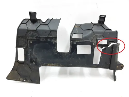 17 Acabamento de plástico sob a coluna de direção com danos Tesla modelo S, modelo S REST 1016340-00-F