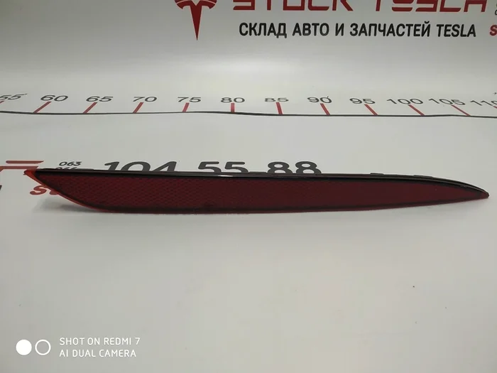 リフレクターリアバンパー右テスラモデルS、モデルS REST 6007706-00-D