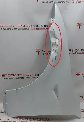 2 Přední levý blatník PPSW poškozený Tesla model S, model S REST 6008022-11-D