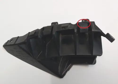 Vleugelgeleider rechtsvoor (schaal) met schade Tesla model S, model S REST 1095496-00-A