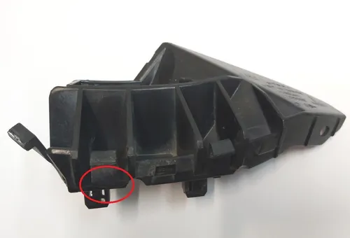 Vleugelgeleider rechtsvoor (schaal) met schade Tesla model S, model S REST 1095496-00-A