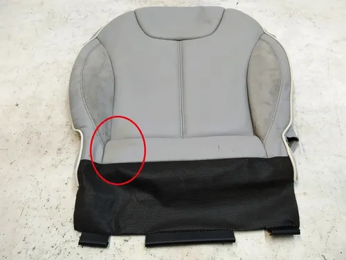 Обшивка сидіння пасажирського низ PERFORMANCE GRAY Tesla model S 1013399-04-A